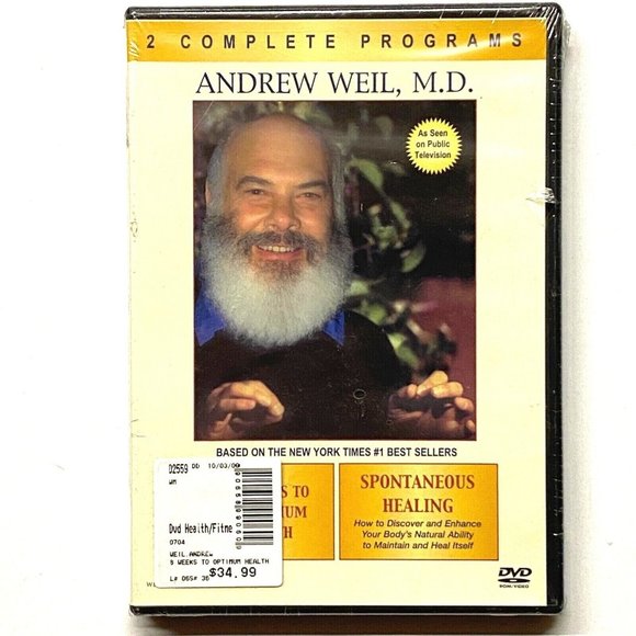 Spontaneous Healing/8 Weeks to Optimum Health (DVD, 2000, 2-Disc Set) Sealed - Picture 1 of 2